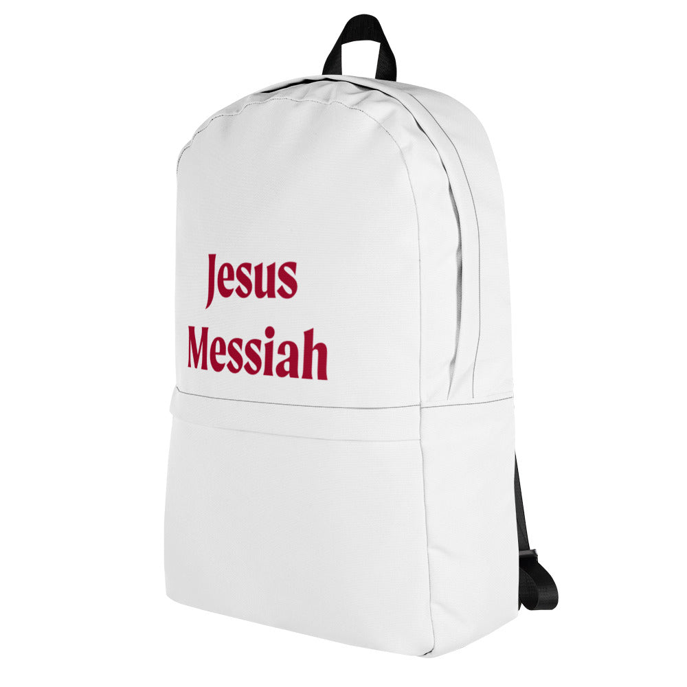 Sports Backpack | Jesus Messiah - in carmine Red print