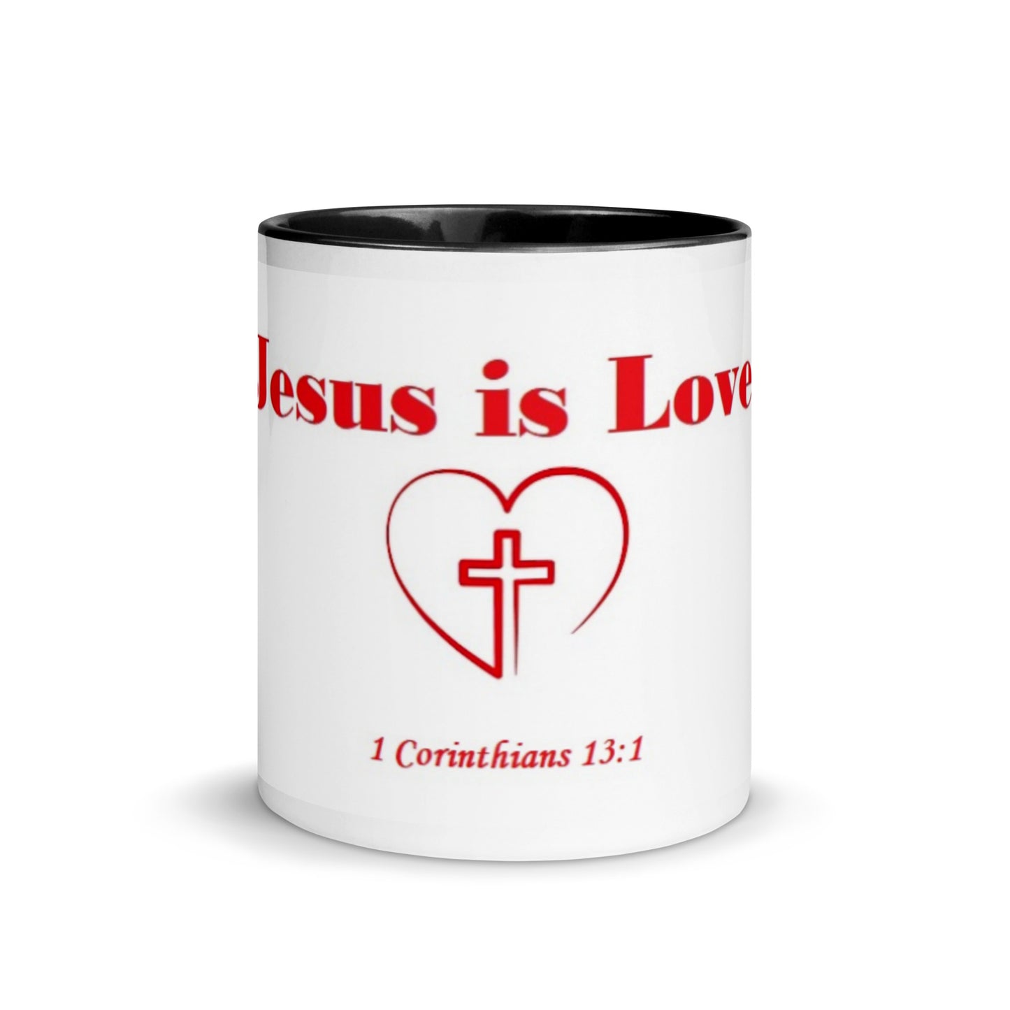 Mug with Red Color Inside | Jesus is Love