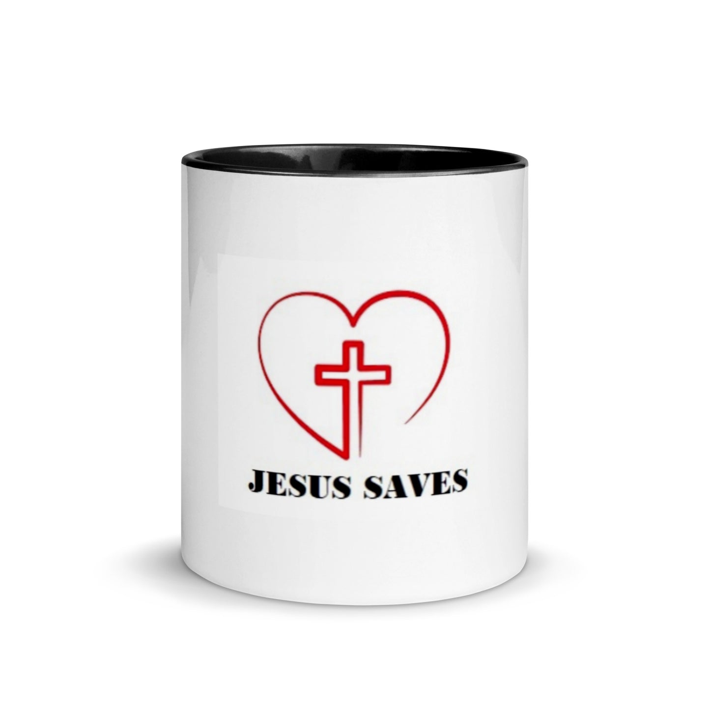 Ceramic Mug with Color Inside | Jesus Saves