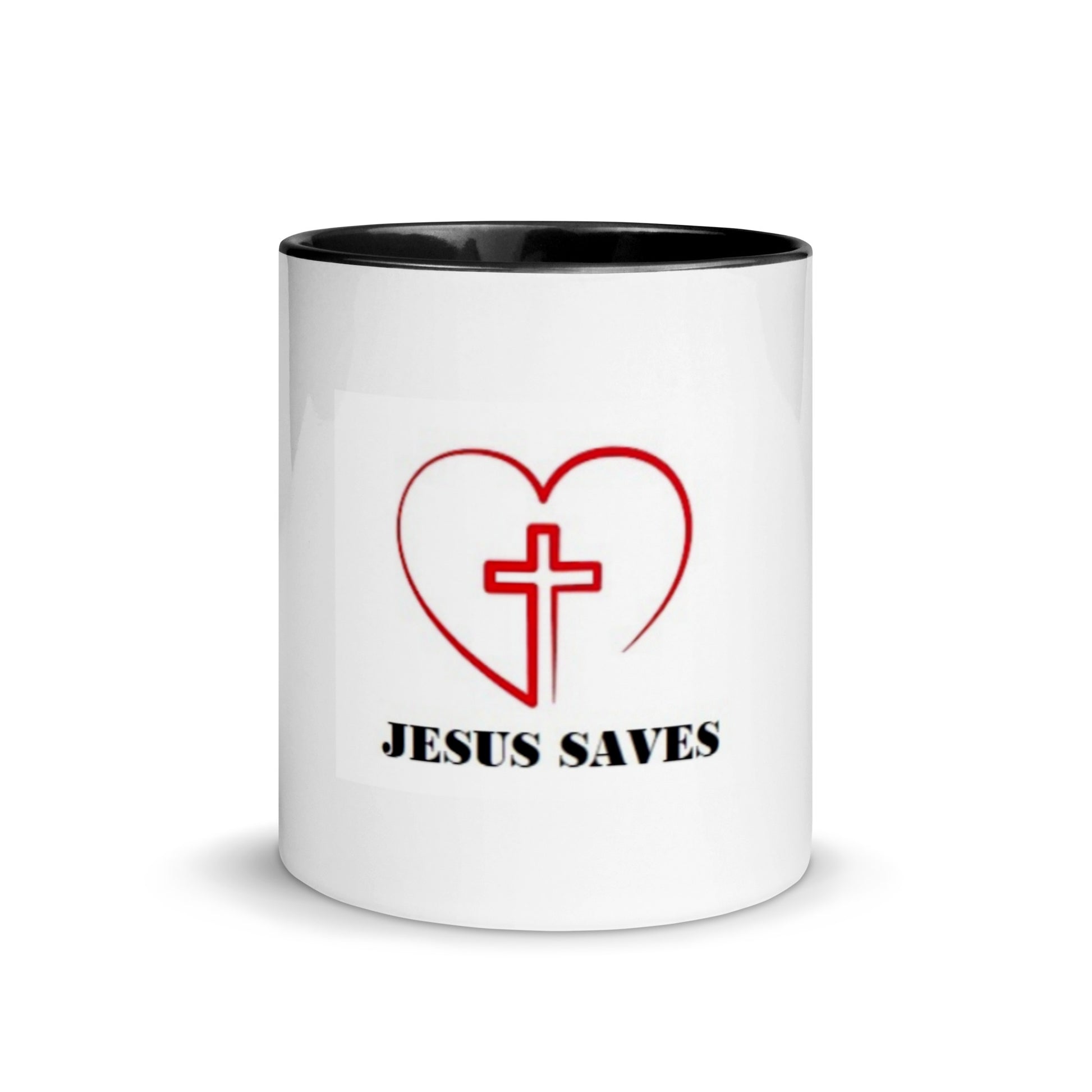 Ceramic Mug with Color Inside | Jesus Saves