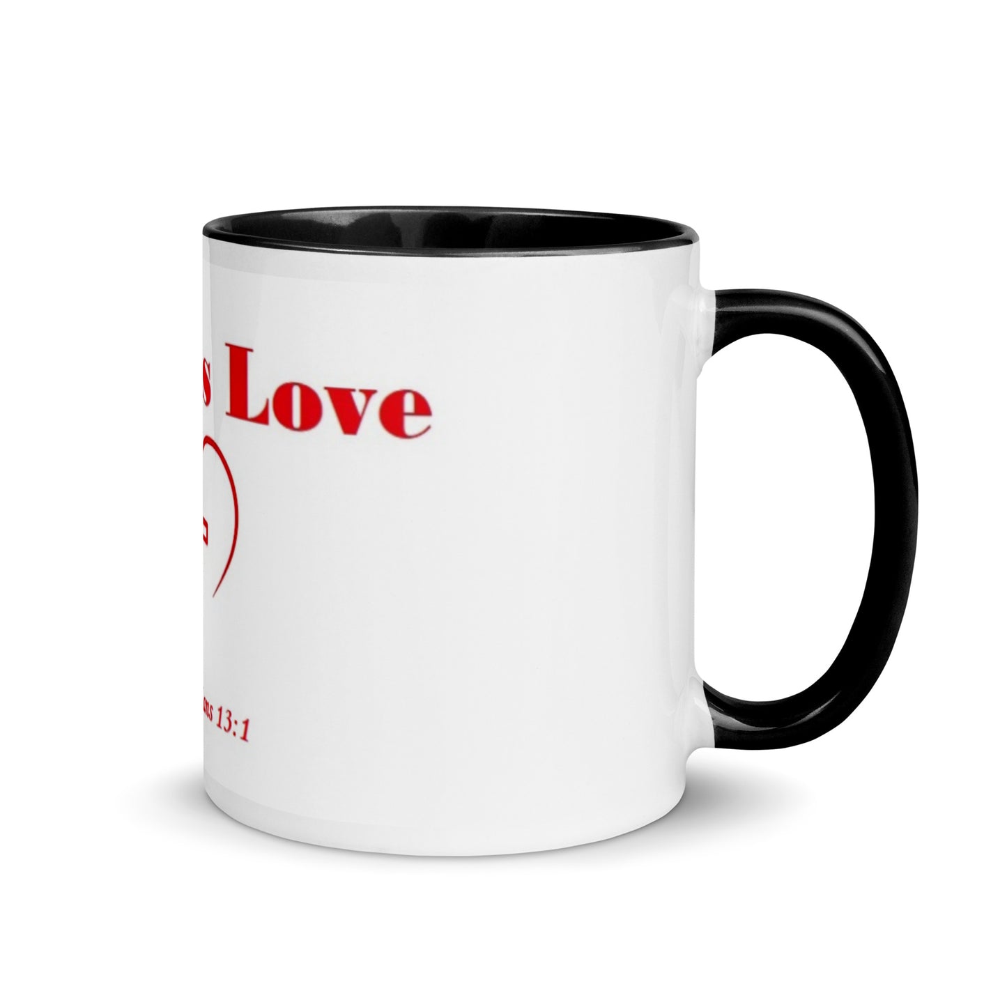 Mug with Red Color Inside | Jesus is Love